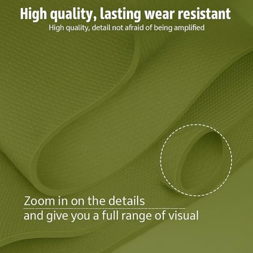 Image of Yoga Mat for Women & Men | High Density TPE Yoga Mat with 6mm Cushion | Sweat-Resistant Anti-Slip Exercise Mat | Lightweight & Portable with Carry Bag (Olive)