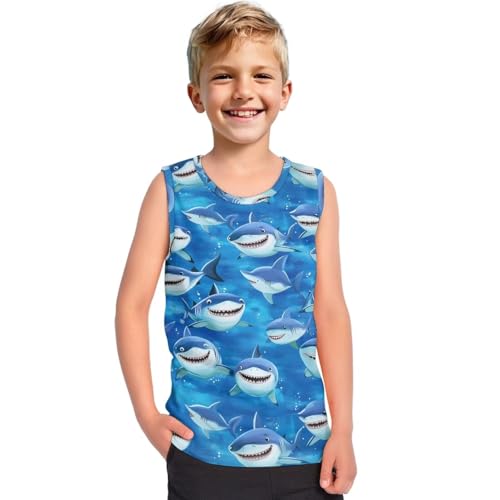 Boy's Tank Top Shirts 1-6 Y Kids Casual Sleeveless Shirt Summer Athletic Vest Tee Comfy Breathable Tshirts