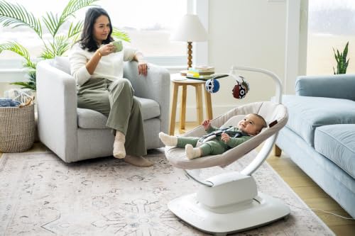 UPPAbaby Mamaroo Smart Swing with MotionSync & Newborn Insert - Charlie - image 9