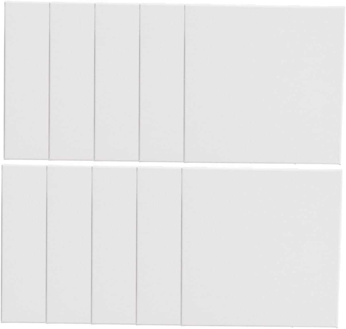 10 Pcs Square Cotton Wood Oil Painting Boards for DIY Crafts