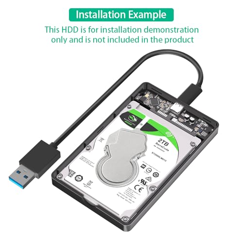 Carcasa externa Mustpoint SATA 2.5" Tipo C 3.1 negro miniatura 3