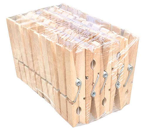 Lot de 50 pinces à linge en bois Cover