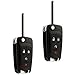 Car Key Fob Keyless Entry Remote Flip fits 2010-2017 Chevy Equinox, Sonic, Trax, Terrain (OHT01060512), Set of 2