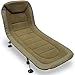 NGT XPR Carp Fishing Bedchair – 6 Leg Adjustable Recliner Bed with Fleece Lining & Built-In Pillow, Mud Feet for Stability – 200cm x 80cm Ideal for Campers and Anglers
