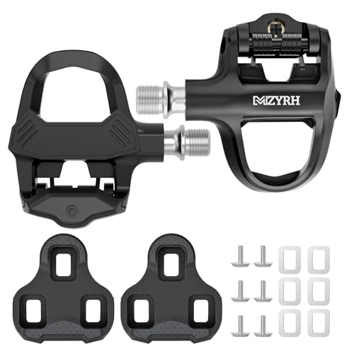 MZYRH Road Bike Pedals Lightweight Road Cycling Pedals Cleats Set Clipless Pedals Compatible with Look KEO System