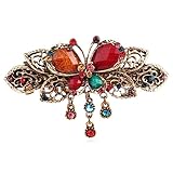 VINTORKY レトロ風ヘアピン ヘアクリップ ヘアクランプ 女性用 髪飾り ペンダントデザイン 着脱簡単 日常使いからフォーマルシーンまで 髪色や季節を選ばない