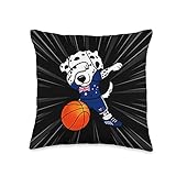 Teeisle Australia Basketball Dabbing Dalmatian Dog Australia Basketball Fans Jersey Sport Throw...
