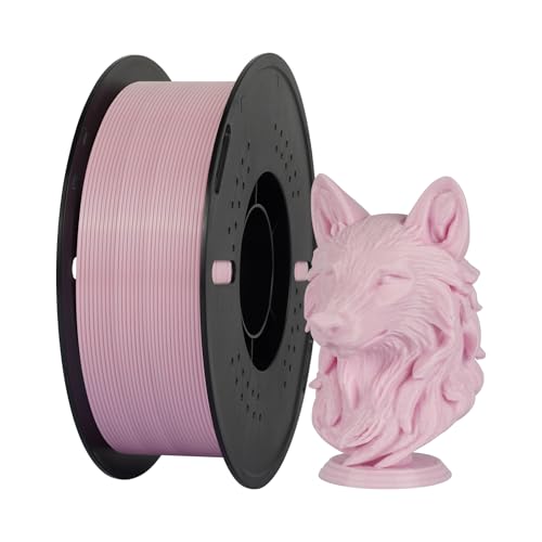 Image of Kingroon PETG 3D Printer Filament, High Strength, Low Warping, Odorless, Dimensional Accuracy + /- 0.02 mm, 1kg Spool(2.2lbs), 1.75 mm, Pink