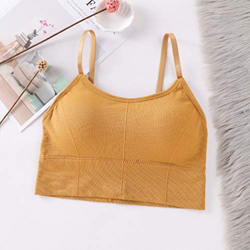 KesYOO 3 peças de sutiãs esportivos respiráveis com gola V e sutiã de fitness para mulheres e menina