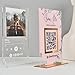 Pahdecor Customizable Acrylic Social Media QR Code Sign for Small Business Owners Display Your Instagram and TikTok Usernames and Get Social with
