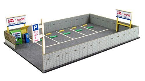 Diorama parking B MP03-99 miniature 1/150 maquette papier carton