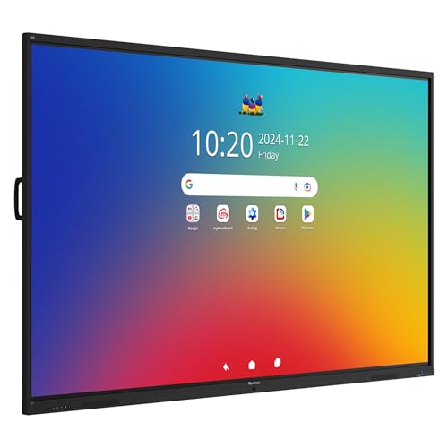 Image of ViewSonic IFP9841 98 inch 4K UHD Android EDLA ViewBoard Interactive Display, 64-Point Touch, 100W USB-C, Integrated Microphone Array, 55W Soundbar