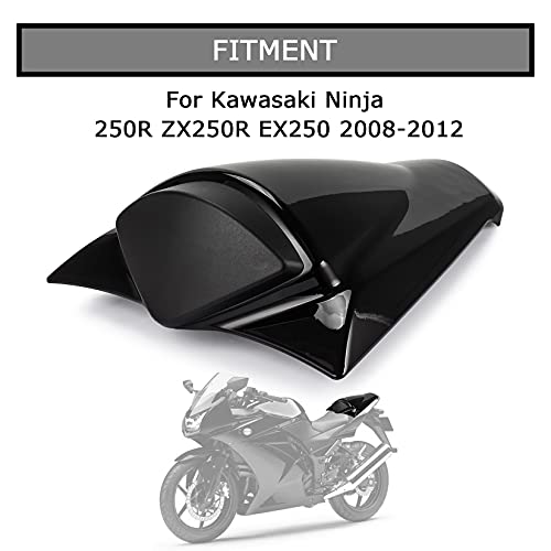 Psler Rear Seat Cover Rear Seat Fairing Cover For Kawasaki Ninja 250R Zx250R Ex250 2008-2012(Black) #TOP1
