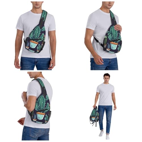 Bolso Crossbody Unisex Negro Casual para Senderismo miniatura 7