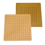 人工皮革製の標準サイズ碁盤です。表13路盤+裏9路盤のリバーシブル仕様です。 サイズ：約32.5×31cm。厚さ：約1.5mm。コンパクトサイズで、初心者や手軽に囲碁を楽しみたい方に最適です。 碁石を打つ際にも音が静かなので特にマンションにお住まいの方や、音が気になる方におすすめです。 素材は柔らかい人工皮革製ですので、折ったり・丸めたりすることができ、収納、持ち運びしやすいです。塩ビ製碁盤と比較して、皮革製碁盤は滑りにくいので、打ちやすいです。人工皮革は本革に近い見た目となるので、質感がありが...