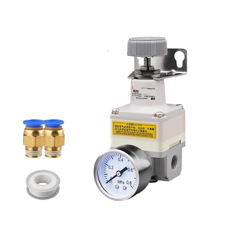 Precision Pneumatic Compressor air Pressure Regulator Type with Pressure Gauge Bracket IR2020-02(with 12mm Fitting)