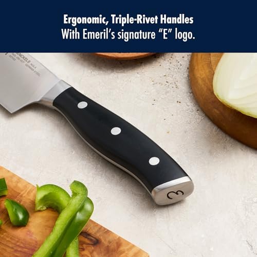 HENCKELS x EMERIL Lagasse The Nola Collection Razor-Sharp German 8-inch Chef's Knife,Made in Company-Owned German Factory with Special Formula Steel perfected for almost 300 Years, Dishwasher Safe - Thumbnail 3
