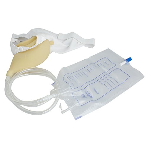 Pevor 1000ml Portable Wearable Urinal Urine Bag Collector Toilet (Male)