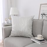 Majestic Giftware 2 Pack Jacquard Decorative Throw Pillow Cover (PC1212L-2PK) | Silver/Gold Soft & Washable Cushion Covers with Zipper for Sofa, Bedroom (22