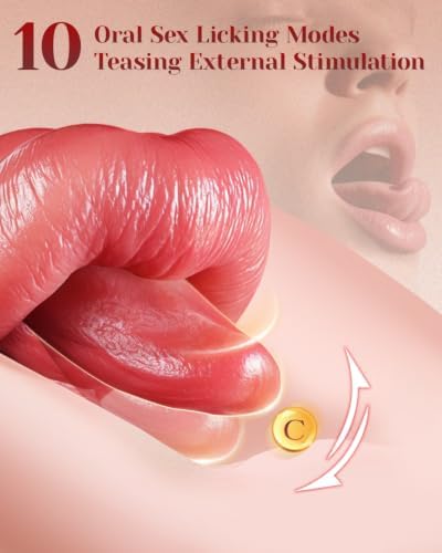 Realistic Thrusting Dildo Vibrator with Tongue Motion, Heat, Soft Silicone — 사진 3