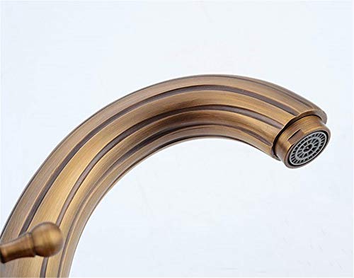 Grifos antiguos de lavabo con diseño cisne para renovar cuartos de baño vintage familiares 3