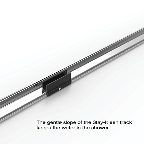 Basco Deluxe Framed Sliding Tub Door, Fits 56-59 Inch Opening, Obscure Glass, Silver Finish #TOP6