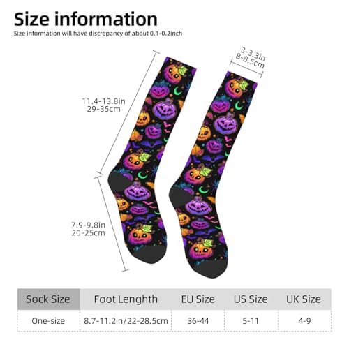 Image of Knee High Socks for Women Girls Fashion Women's Festival Stockings for Casual Running Work Travel