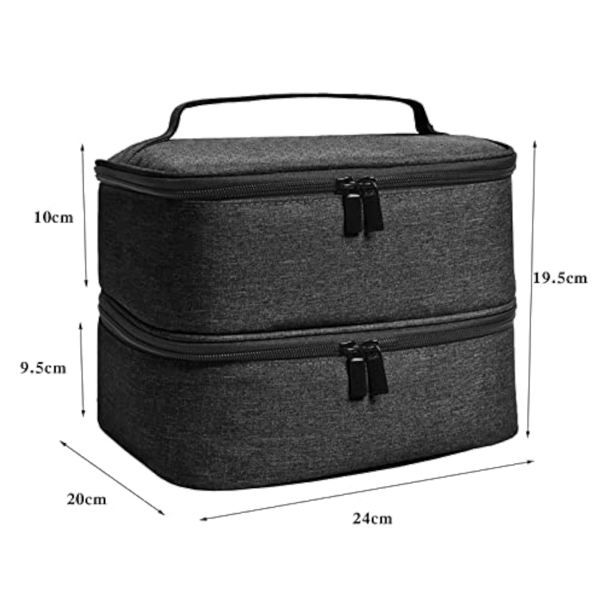 Double Layer Nail Polish Storage Bag, Portable Makeup Bag