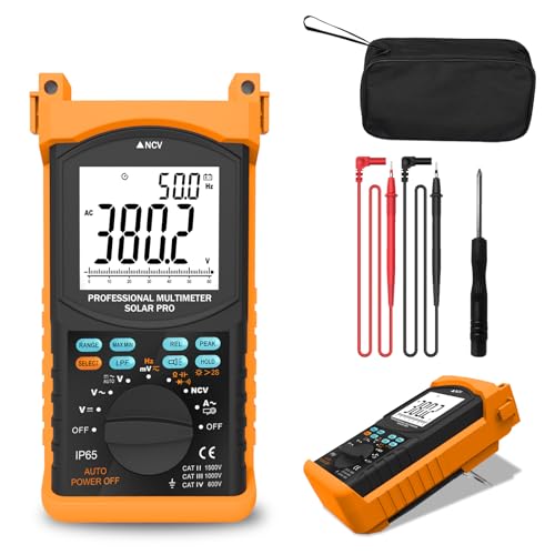 Image of BTMETER Professional Digital Multimeter, 6000 Count True RMS Auto-Ranging for AC /DC Voltage Current, Resistance, Capacitance, Frequency, Continuity, NCV, with Peak Hold, Low Pass Filter BT-6688T