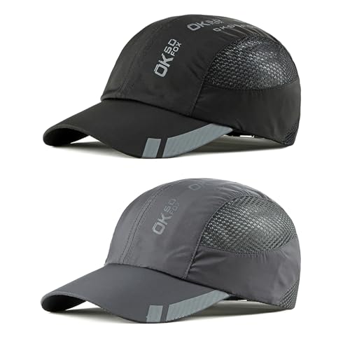 Aypow 2 Packs Gorra De Béisbol De Secado Rápido Deportiva Hombre, Gorra Running De Protección Solar Transpirable Unisex, Gorras De Verano Malla Ligera Plegable Sombreros De Verano Con Hebilla Aypow 2 Packs Gorra De Béisbol De Secado Rápido Deportiva Hombre, Gorra Running De Protección Solar Transpirable Unisex, Gorras De Verano Malla Ligera Plegable Sombreros De Verano Con Hebilla