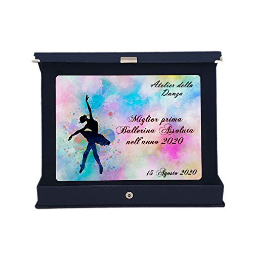 Placa de premio – Dance – personalizada, fabricada en Italia (cerámica)