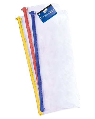 Just Stationery 190/48, Estuche de lápices (tamaño grande, 33,02 cm), Colores surtidos, 1 Pieza