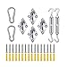 Guangcailun Tendalino parasole in acciaio inox antiruggine gancio a molla per tende da sole per impieghi gravosi viteria bulloneria kit accessorio da viaggio, M6