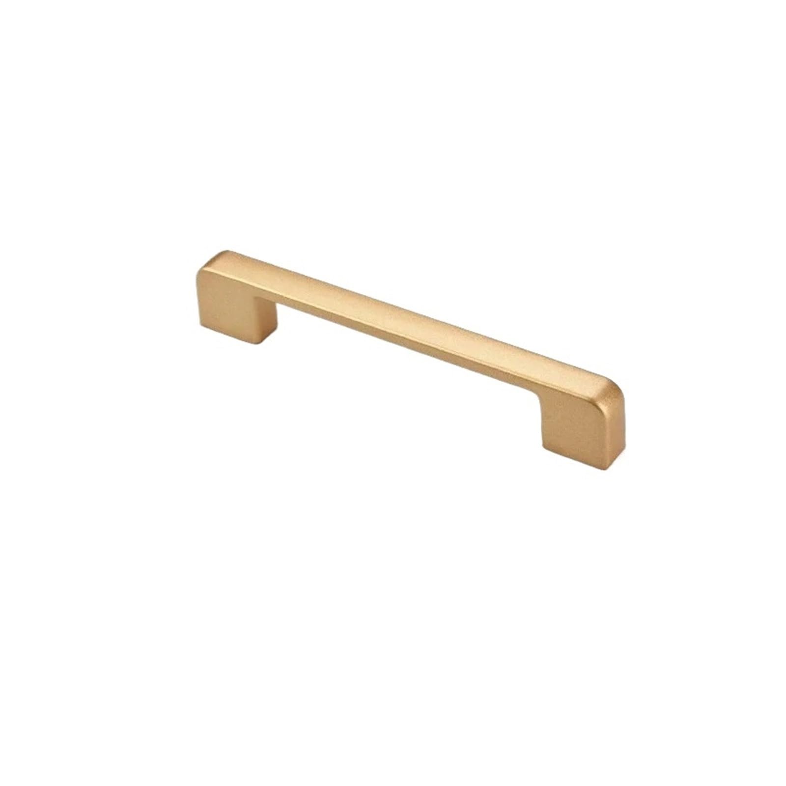Rugaikerba 128Mm 5Pcs,Straight Cabinet Pull Handles, Space Aluminum Gold Finish