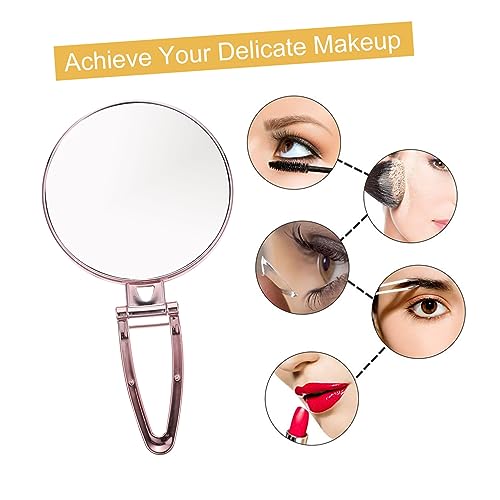 Espejo de Maquillaje de Mano Doble Cara con Aumento 3X miniatura 4