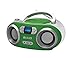 Produktbild OUTMARK BAIO TRAGBARER CD-Radio-Bluetooth-Player | USB | AUX-IN | MP3 | Fernbedienung | LCD-Display MIT Blauer Beleuchtung | FM-Radio | KOPFHÖRERANSCHLUSS | 2 x 1,5W RMS | Boombox | (Green)