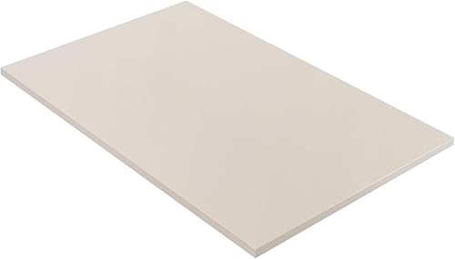 Miniatura 263 de Kaboon Mesa universal de 45.67 x 23.62 pulgadas, escritorio sólido de una pieza, encimera de melamina reversible, escritorios dobles, escritorio en