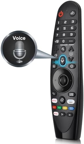 Magic-Fernbedienung-für-LG-Fernseher, Universal-Fernbedienung-für-LG-TV | Sprachfernbedienung für LG Fernseher Nanocell UHD OLED LED LCD HD Smart TV. für MR20, MR19, MR18, Zeiger-S