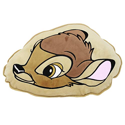 Disney Cojín Bambi marrón Claro/Amarillo, Estampado 100% poliéster, en Bolsa de Polipropileno.