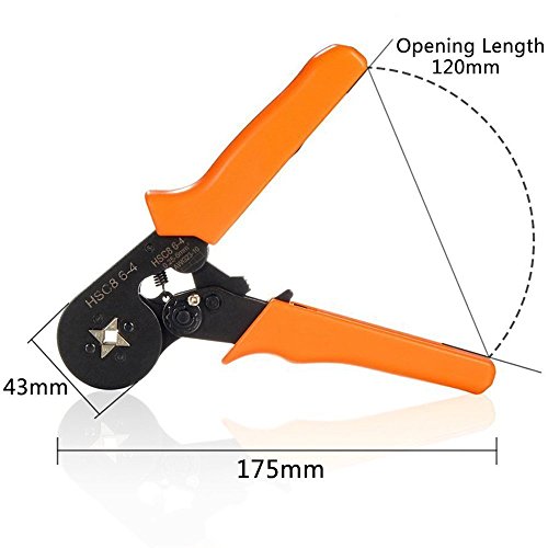 Soosee Ferrule Wire Crimper Tool Hsc8 6-4 0.25-6Mm Awg 23-10 With 800Pcs Terminal Connector #TOP7