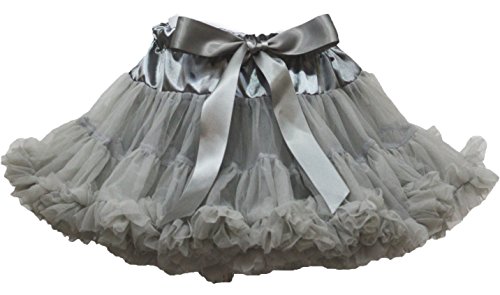 Vestido niña ropa tutú gris pettiskirt suave que no pica ni oprime