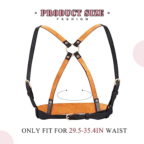 BODIY Gothic High Waist Belt for Women Black Fashion Harness Punk Rock Belts Cosplay Costume Belt Rave Accessory for Halloween Mardi Gras2