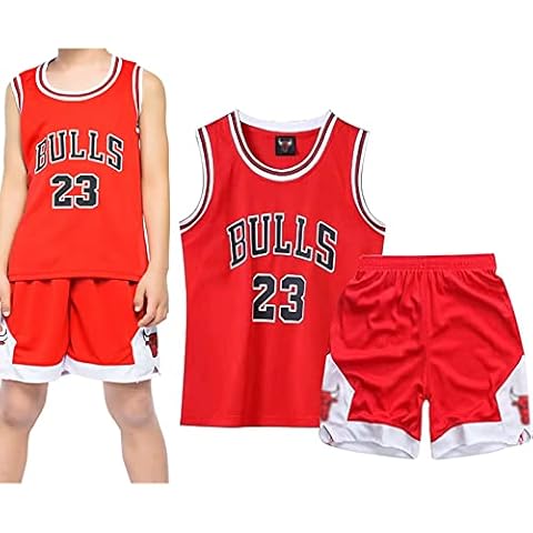 Juego de 2 Piezas Camiseta sin Mangas y Pantalones de Baloncesto para niños pequeños Cover