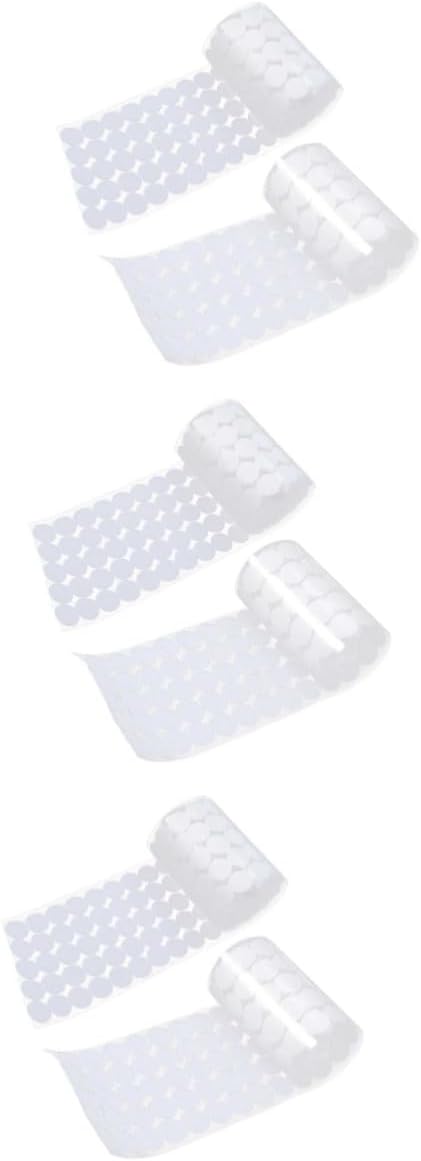 TEHAUX 2700pcs Quality Material Strong Adhesive Double Sided Design Round Stickers for DIY