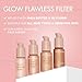 2 Pack PHOERA Skin Glow Tint Foundation,Natural Radiant Flawless Filter Effect Silk Perfect Illuminating Foundation. (03 Medium &04 Deep)