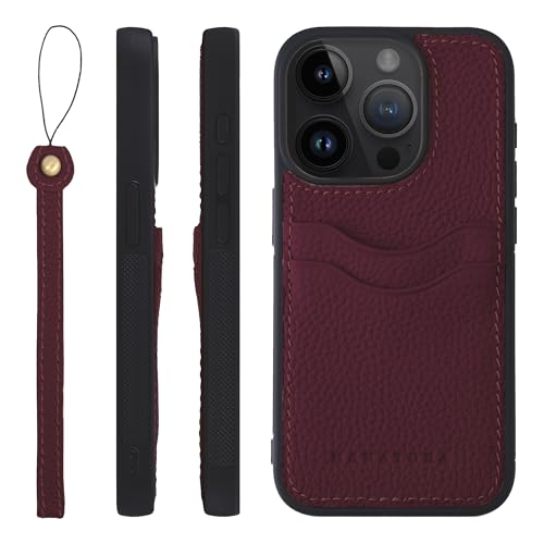 HANATORA for iPhone 15ProMax �P�[�X �{�v �ϏՌ� �o���p�[�^ �X�}�z�P�[�X �X�}�z �X�g���b�v �t�� �V�������N���U�[ �M�t�g ���C�� CPGGZ-15ProMax-Wine