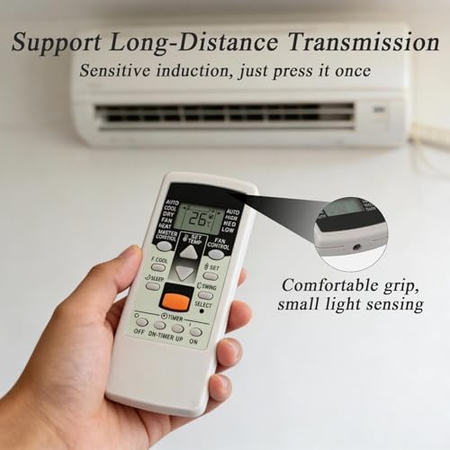 Universal Fernbedienung für Fujitsu Klimaanlage, Universal Ersatz Fernbedienung für Fujitsu, für Dynamische Klimaanlagen, Wärmepumpen und Inverter-Klimaanlagen, Kompatibel mit 98% der Fujits-u-Modelle
