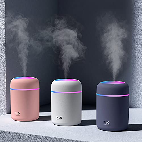 BINSBARRY Humidifire for Room Moisture, Aroma Diffuser for Home, Mist Maker, Cool Mist Humidifier, Small Quiet Air Humidifier, Ultrasonic Essential Oil Diffuser Electric (Multicolour)
