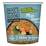Mike's Mighty Good Vegetarian Miso Ramen Soup - Instant Ramen Noodles Cups - Organic Instant Noodles - Non-GMO - Vegan Soup - 1.6 Ounces - 6 Pack