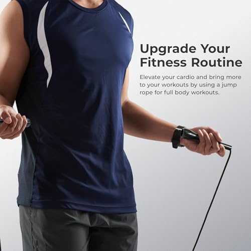 Sunny Health & Fitness Jump Rope for Gym Accessories, ABS Handle & PVC Rope - image 2